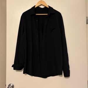 Lululemon Men’s Black Button-Up Shirt
